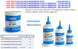 UNECOL Cola Blanca Madera Bond Bote