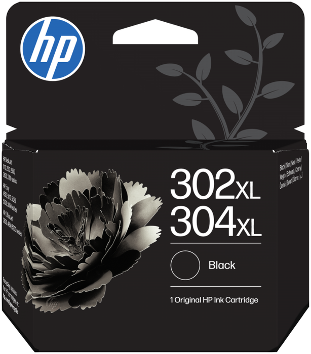 HP Cartucho de Tinta Original 302XL/304XL Negro HP Cartucho de Tinta Original 302XL/304XL Negro
