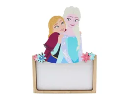Wondee Lámpara Personalizable de Madera Frozen - Luz LED 60 Lm, Alimentación por Batería