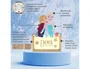 Wondee Lámpara Personalizable de Madera Frozen - Luz LED 60 Lm, Alimentación por Batería