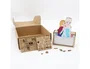 Wondee Lámpara Personalizable de Madera Frozen - Luz LED 60 Lm, Alimentación por Batería
