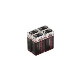 Warriors Pilas Alcalinas 6LR61 (PP3, 9V) Pack de 4 Unidades