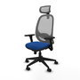 PIQUERAS Y CRESPO Silla de oficina Cilanco con Mecanismo Sincro Azul y Gris