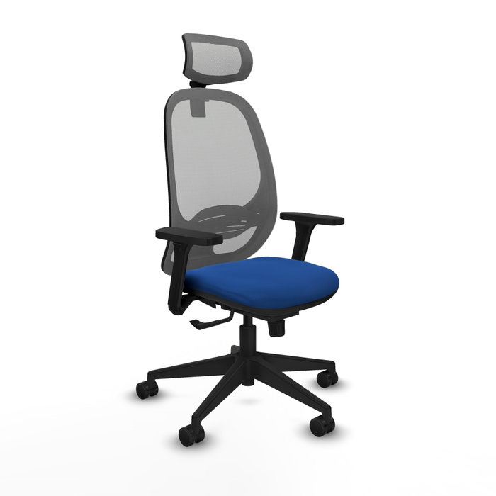 PIQUERAS Y CRESPO Silla de oficina Cilanco con Mecanismo Sincro Azul y Gris PIQUERAS Y CRESPO Silla de oficina Cilanco con Mecanismo Sincro Azul y Gris