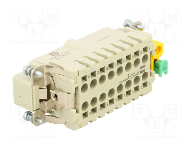 HARTING Han ES 16B PE-CC Male plantilla de contacto HARTING Han ES 16B PE-CC Male plantilla de contacto