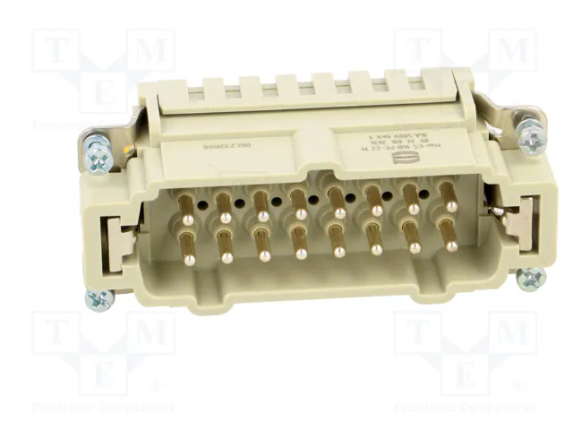 HARTING Han ES 16B PE-CC Male plantilla de contacto HARTING Han ES 16B PE-CC Male plantilla de contacto