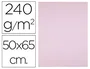 Liderpapel Cartulina Rosa 50x65 cm 240g/m2 Paquete de 25 Hojas para Dibujo y Manualidades