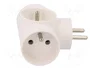 PAWBOL Conector de alimentación AC divisor 2P+PE blanco
