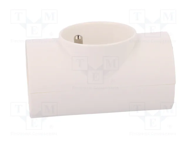 PAWBOL Conector de alimentación AC divisor 2P+PE blanco