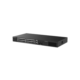 Ruijie Networks RG-ES228GS-LP Switch Gestionado L2, 24 Puertos Gigabit Ethernet PoE+ (IEEE 802.3af/at), Desktop, Negro