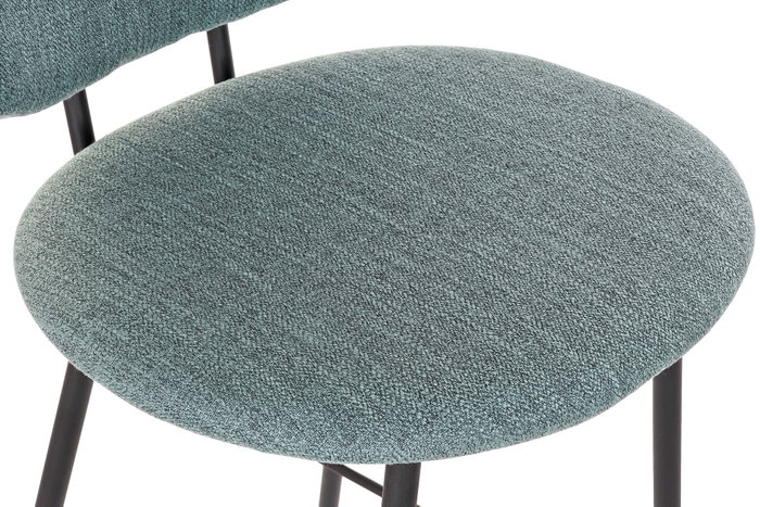 DKD Home Decor Taburete de Poliéster y Metal Verde