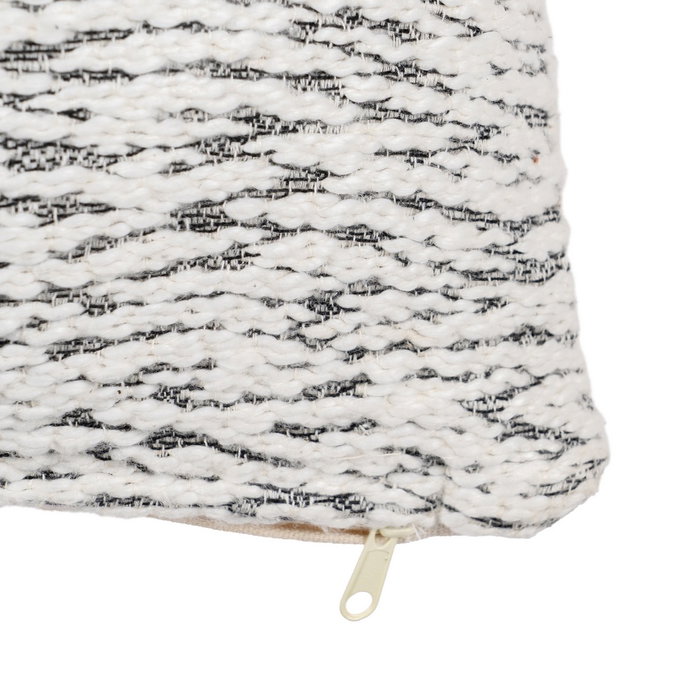 Cojín Blanco-Gris Algodón Decoración 45 X 45 cm (Set de 2) Cojín Blanco-Gris Algodón Decoración 45 X 45 cm (Set de 2)