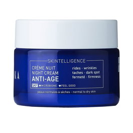 Talika SKINTELLIGENCE ANTI-AGE Crema de Noche Reparadora Antiedad 50 ml - Combate Arrugas, Mejora la Firmeza, Piel Radiante - 96% Ingredientes Naturales, Matrixyl 3000, Adenosina