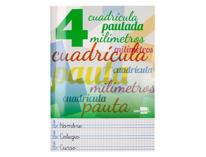 Liderpapel Libreta Pautada Cuadriculada 4mm 32 Hojas A5 70g Cartoncillo