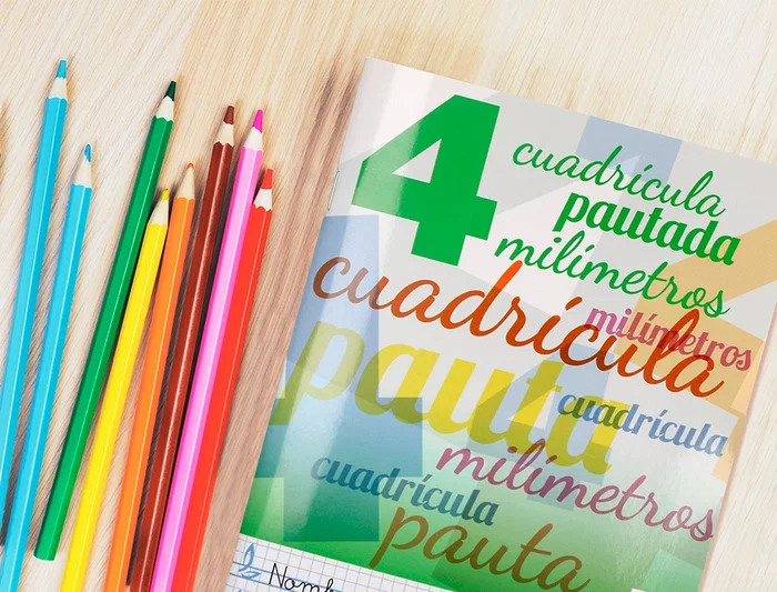 Liderpapel Libreta Pautada Cuadriculada 4mm 32 Hojas A5 70g Cartoncillo