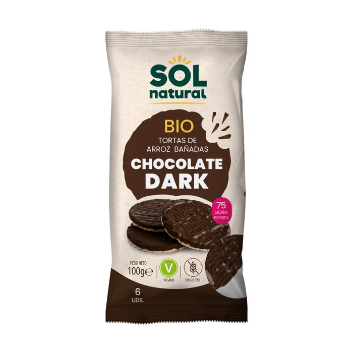 Sol Natural Tortas de Arroz con Chocolate Fondant Bio 6 unidades Sol Natural Tortas de Arroz con Chocolate Fondant Bio 6 unidades