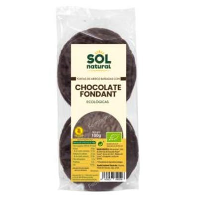 Sol Natural Tortas de arroz con chocolate fondant Bio sin gluten y vegano