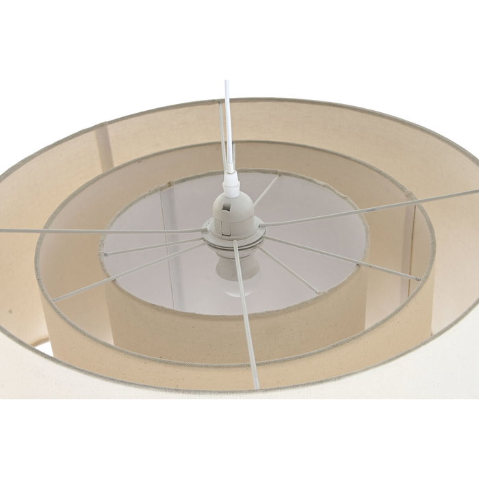 DKD Home Decor Lámpara de Techo Ondas Crudo en Poliéster y Metal