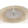 DKD Home Decor Lámpara de Techo Ondas Crudo en Poliéster y Metal