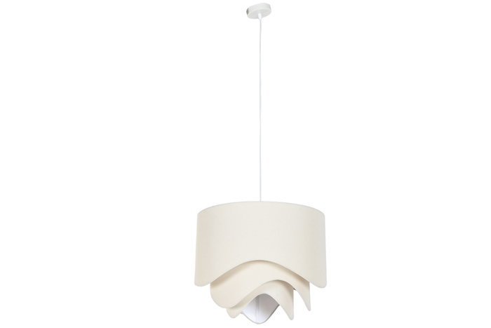 DKD Home Decor Lámpara de Techo Ondas Crudo en Poliéster y Metal