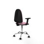 PIQUERAS Y CRESPO Silla de oficina Aýna Rosa con Brazos 2D