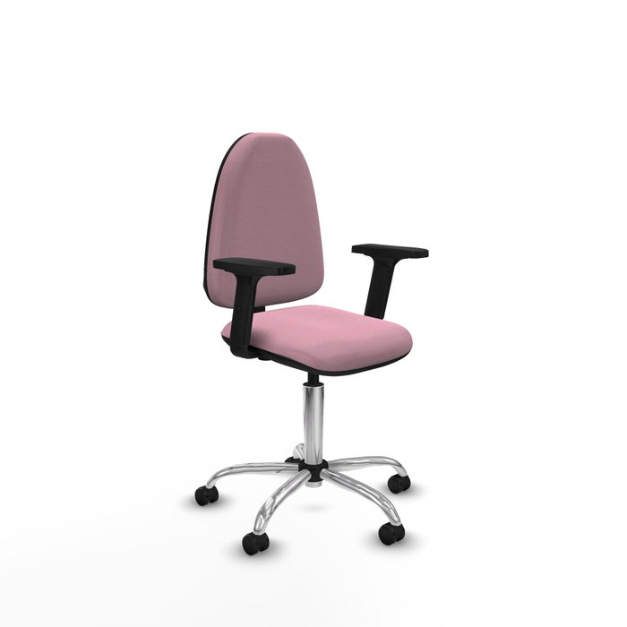 PIQUERAS Y CRESPO Silla de oficina Aýna Rosa con Brazos 2D PIQUERAS Y CRESPO Silla de oficina Aýna Rosa con Brazos 2D