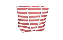 Poessa Bolso de Playa Oxford Poliéster 600D 59x19x40cm Rojo-Azul