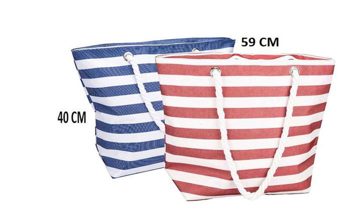 Poessa Bolso de Playa Oxford Poliéster 600D 59x19x40cm Rojo-Azul Poessa Bolso de Playa Oxford Poliéster 600D 59x19x40cm Rojo-Azul