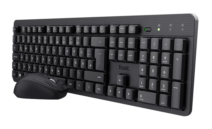 Trust TKM-360 Pack Teclado y Ratón Inalámbrico Silencioso Negro QWERTY Español Trust TKM-360 Pack Teclado y Ratón Inalámbrico Silencioso Negro QWERTY Español