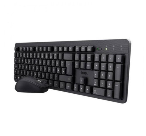 Trust TKM-360 Pack de Teclado y Ratón Inalámbrico Silencioso Negro