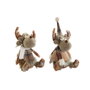 DKD Home Decor Figura Poliéster RENO Surtido de 2 unidades Marrón
