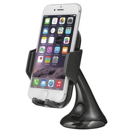 SOPORTE UNIVERSAL TRUST URBAN ZIVA - PARA SMARTPHONES MÓVILES HASTA 6"/15.24CM - ÁNGULO AJUSTABLE / GIRO 360º - VENTOSA SUJECIÓN EN PARABRISAS SOPORTE UNIVERSAL TRUST URBAN ZIVA - PARA SMARTPHONES MÓVILES HASTA 6"/15.24CM - ÁNGULO AJUSTABLE / GIRO 360º - VENTOSA SUJECIÓN EN PARABRISAS