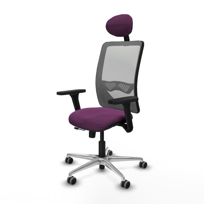 PIQUERAS Y CRESPO Silla de oficina Zulema con mecanismo Sincro/Traslack, Morado y Gris PIQUERAS Y CRESPO Silla de oficina Zulema con mecanismo Sincro/Traslack, Morado y Gris