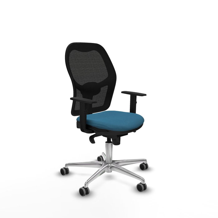 PIQUERAS Y CRESPO Silla de oficina Jorquera con mecanismo Sincro, Verde petróleo y Negro PIQUERAS Y CRESPO Silla de oficina Jorquera con mecanismo Sincro, Verde petróleo y Negro
