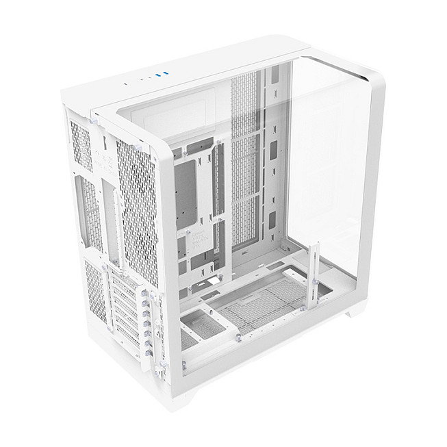 Thermaltake View 390 TG Snow White - Caja Midi Tower Gaming para PC, Color Blanco, Compatible con ATX/micro-ATX/Mini-ITX, Panel Lateral de Vidrio Templado, Incluye 2 Ventiladores