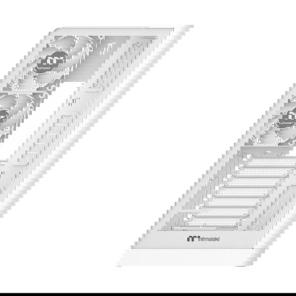 Thermaltake View 390 TG Snow White - Caja Midi Tower Gaming para PC, Color Blanco, Compatible con ATX/micro-ATX/Mini-ITX, Panel Lateral de Vidrio Templado, Incluye 2 Ventiladores