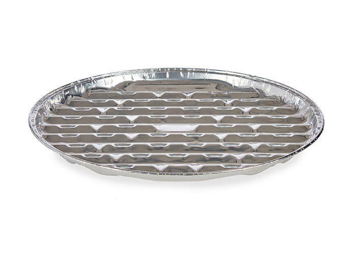 Kinvara Set 4 Bandejas Grill Pizza Aluminio 32x3x32 cm Apto Horno (Set de 24)