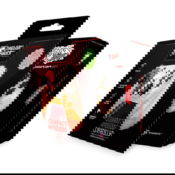 Dragonshock Poptop Compact Gamepad Inalámbrico para Nintendo Switch, Bluetooth, Girosopio, Botones Programables, Batería Recargable, Color Rising Sun