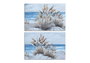 DKD Home Decor Cuadro Lienzo MDF Playa Surtido de 2 Unidades (120x80 cm)