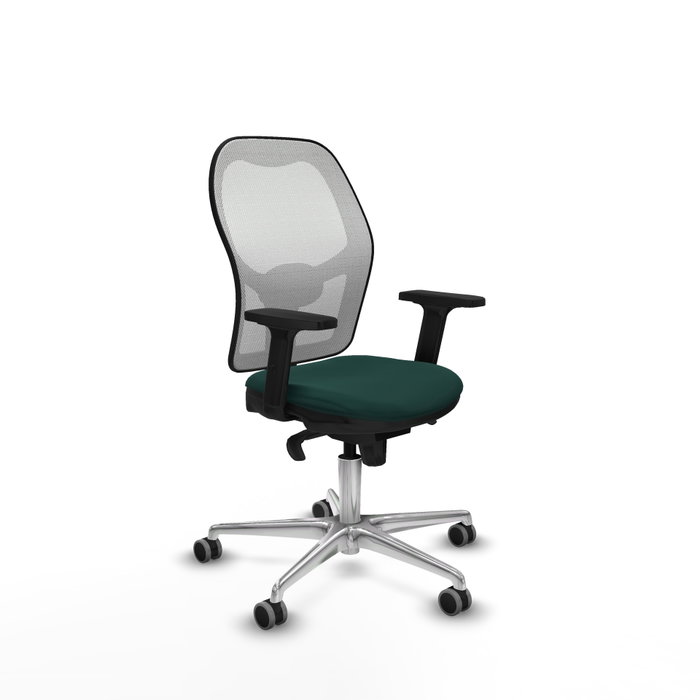 PIQUERAS Y CRESPO Silla de oficina Jorquera Verde botella y Blanco PIQUERAS Y CRESPO Silla de oficina Jorquera Verde botella y Blanco