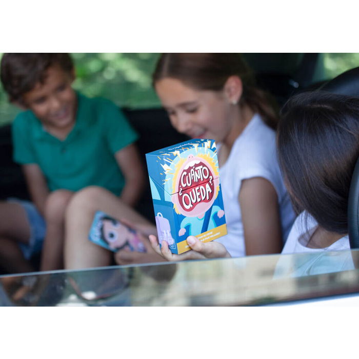 HELLOFUN! Juego ¿Cuanto Queda? español, 50 cartas con personajes y juegos para niños +5 años