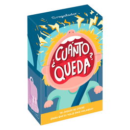 HELLOFUN! Juego ¿Cuanto Queda? español, 50 cartas con personajes y juegos para niños +5 años
