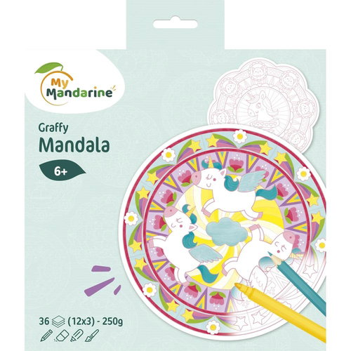 Libro De Colorear Avenue Mandarine Mandala Magia 160G 36H Libro De Colorear Avenue Mandarine Mandala Magia 160G 36H