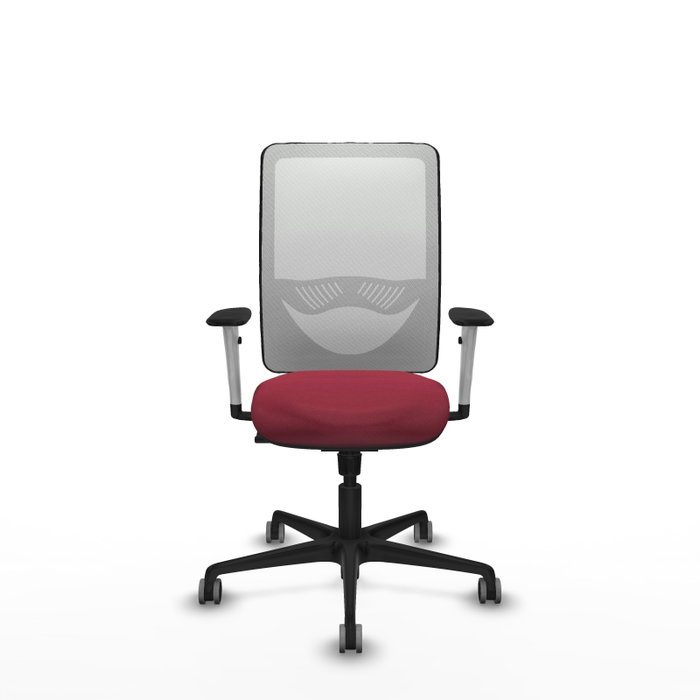 PIQUERAS Y CRESPO Silla de oficina Zulema con mecanismo Sincro, Granate y Blanco PIQUERAS Y CRESPO Silla de oficina Zulema con mecanismo Sincro, Granate y Blanco