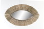 DKD Home Decor Espejo de Yute y Cristal Natural 54x3x34 cm