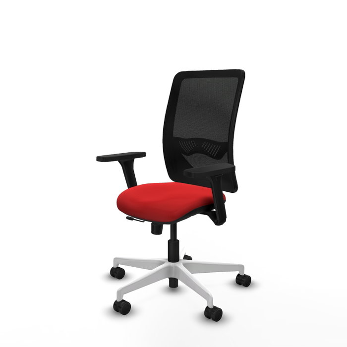 PIQUERAS Y CRESPO Silla de oficina Zulema con mecanismo Sincro/Traslack, Rojo y Negro PIQUERAS Y CRESPO Silla de oficina Zulema con mecanismo Sincro/Traslack, Rojo y Negro