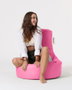 Atelier Del Sofa Puf de Jardín Lina Pink, Confort y Estilo para Exteriores, Resistente al Agua, 70x80x35 cm