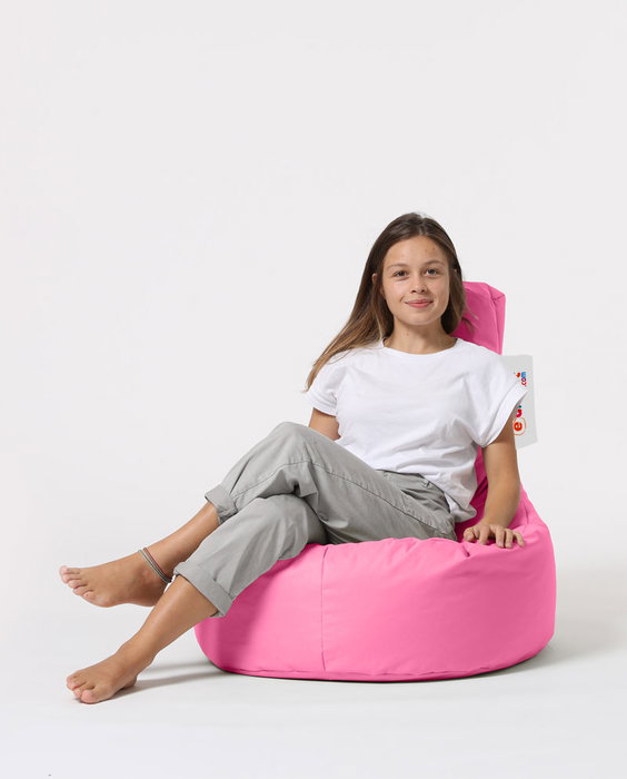 Atelier Del Sofa Puf de Jardín Lina Pink, Confort y Estilo para Exteriores, Resistente al Agua, 70x80x35 cm