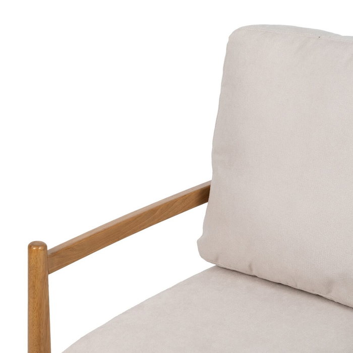 Ixia Sillón Blanco-Natural Madera-MDF