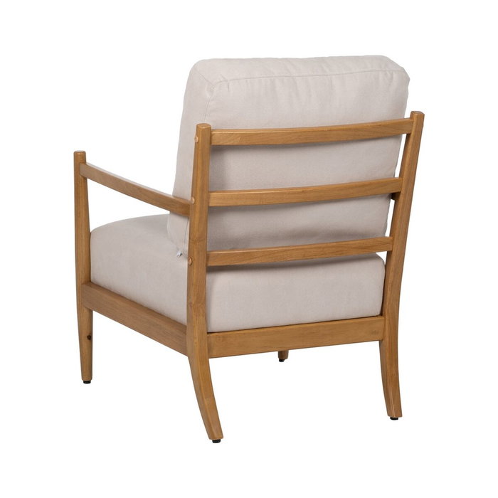 Ixia Sillón Blanco-Natural Madera-MDF
